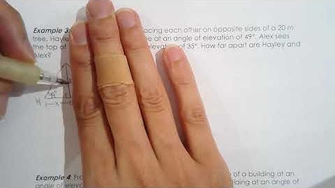 MPM2D 7.5a Solving Right Triangle Word Problems