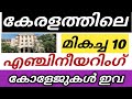 🔴TOP ENGINEERING COLLEGES KERALA|ENGINEERING COLLEGE KERALA SELECTION | KEAM ENGINEERING RANK 