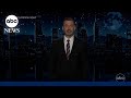 Emotional Jimmy Kimmel returns to late night