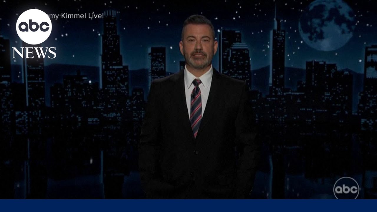 Emotional Jimmy Kimmel returns to late night