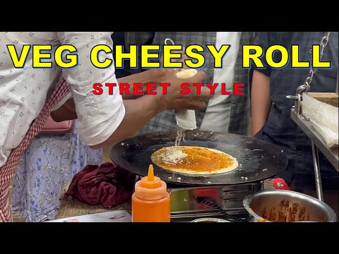 Veg Cheesy Roll Extravaganza: Unveiling Mumbai's Street Food Gem  | Beautiful INDIA-4K