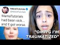 peaches FORCES malu trevejo to watch THIS, NikkieTutorials mom in trouble