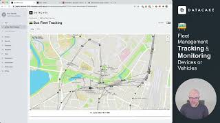 Fleet Management - Real Time Asset Tracking on Datacake IoT Platform with LoRaWAN or Cellular GPS