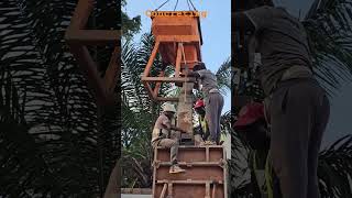 Concreting of gatehouse columns Part 3 #africa #ghana #construction #site #concreting