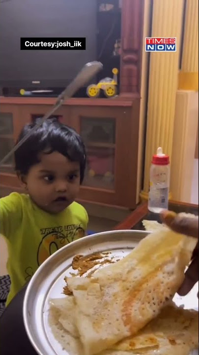 Cute Toddler Serves 'Dosas' To Mommy, Video Wins Hearts | Viral Video | #shorts