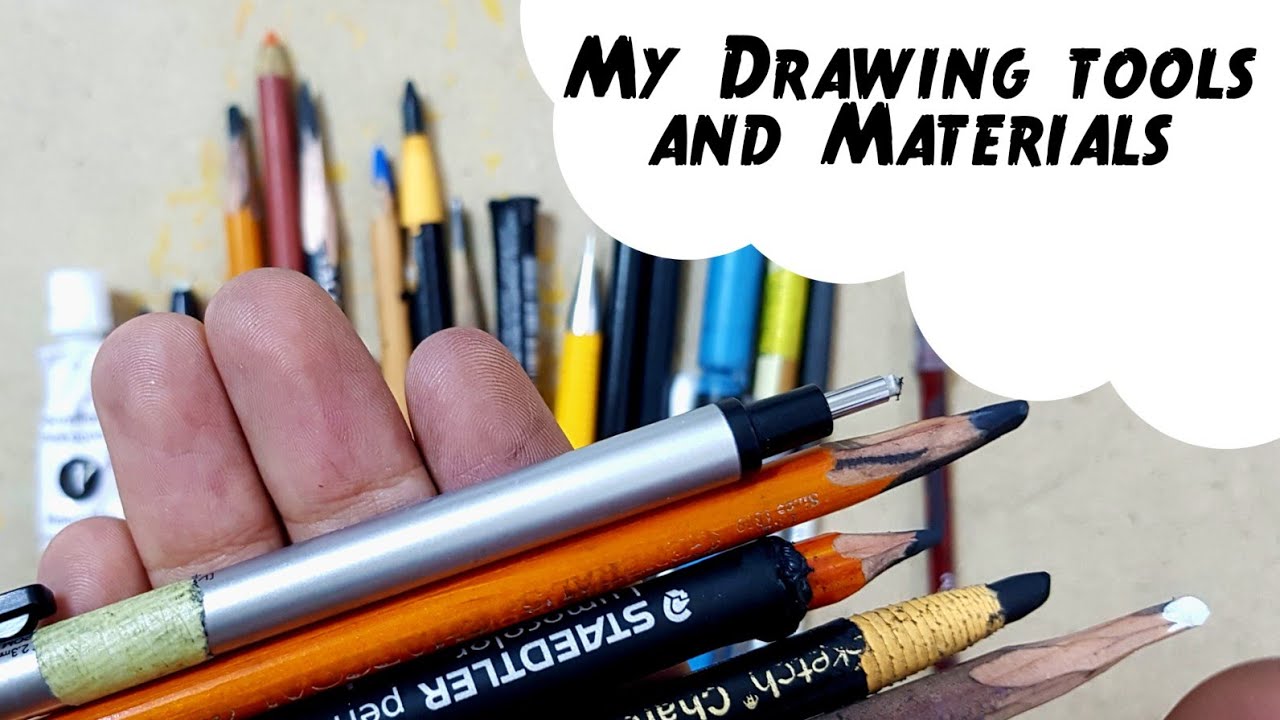 My Drawing tools and Materials - YouTube