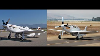 P-51s Voodoo and Bardahl Special High Speed Flybys over the runways at Chino and Santa Maria CA