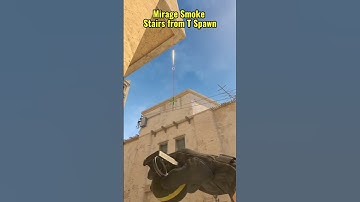Mirage Smoke Stairs from T Spawn#cs2 #mirage #shorts