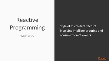 Spring 5.0 Core Training : Reactive Streams – Birds Eye View | packtpub.com