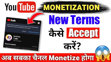 How to Accept YouTube New Monetization Terms on Mobile || Shorts Ads New Monetization Terms 2023
