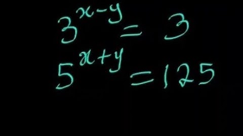 Exponential Equation that leads to Simultaneous Equation