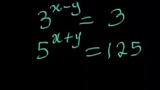 Exponential Equation that leads to Simultaneous Equation