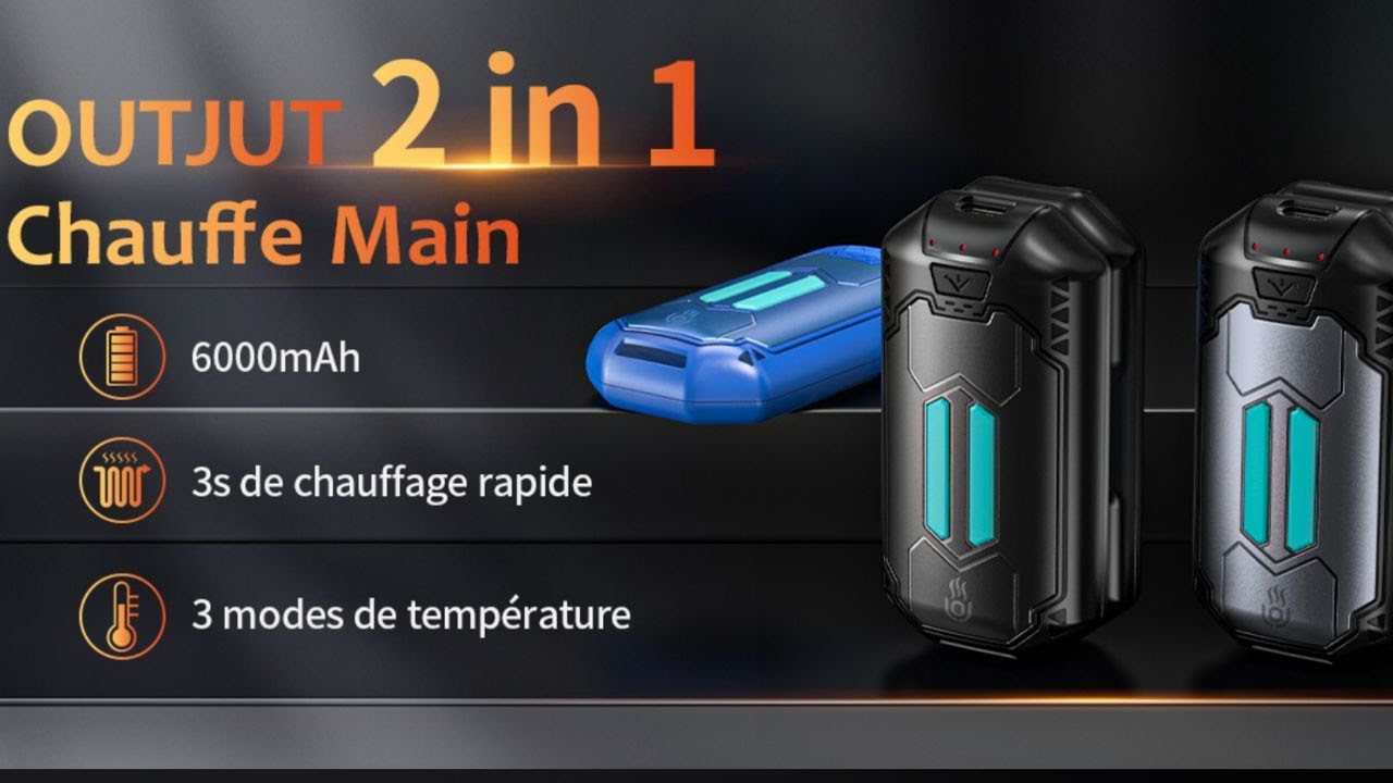 Meilleur Chauffe Main Rechargeable - OUTJUT Chaufferette Main Reutilisable  