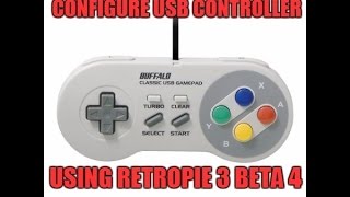 RetroPie 3 Beta 4: How to add USB Joypad controllers