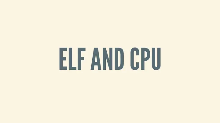 Understanding ELF files