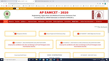 Ap eamcet response sheet & keys released || bsd telugu tech