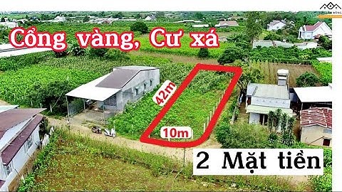 Ms101-Bán đất 2 mặt tiền(10x42) trung tâm Cổng vàng, Cư xá, Liên hiệp, Đức trọng