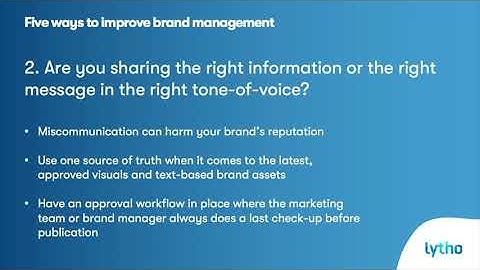 How to Improve Brand Management Across all Channels - Managing a Brand course: Module 1 Lesson 1