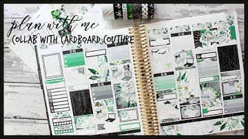 PLAN WITH ME ll HALLOWEEN TAG ll COLLAB WITH CARDBOARD COUTURE