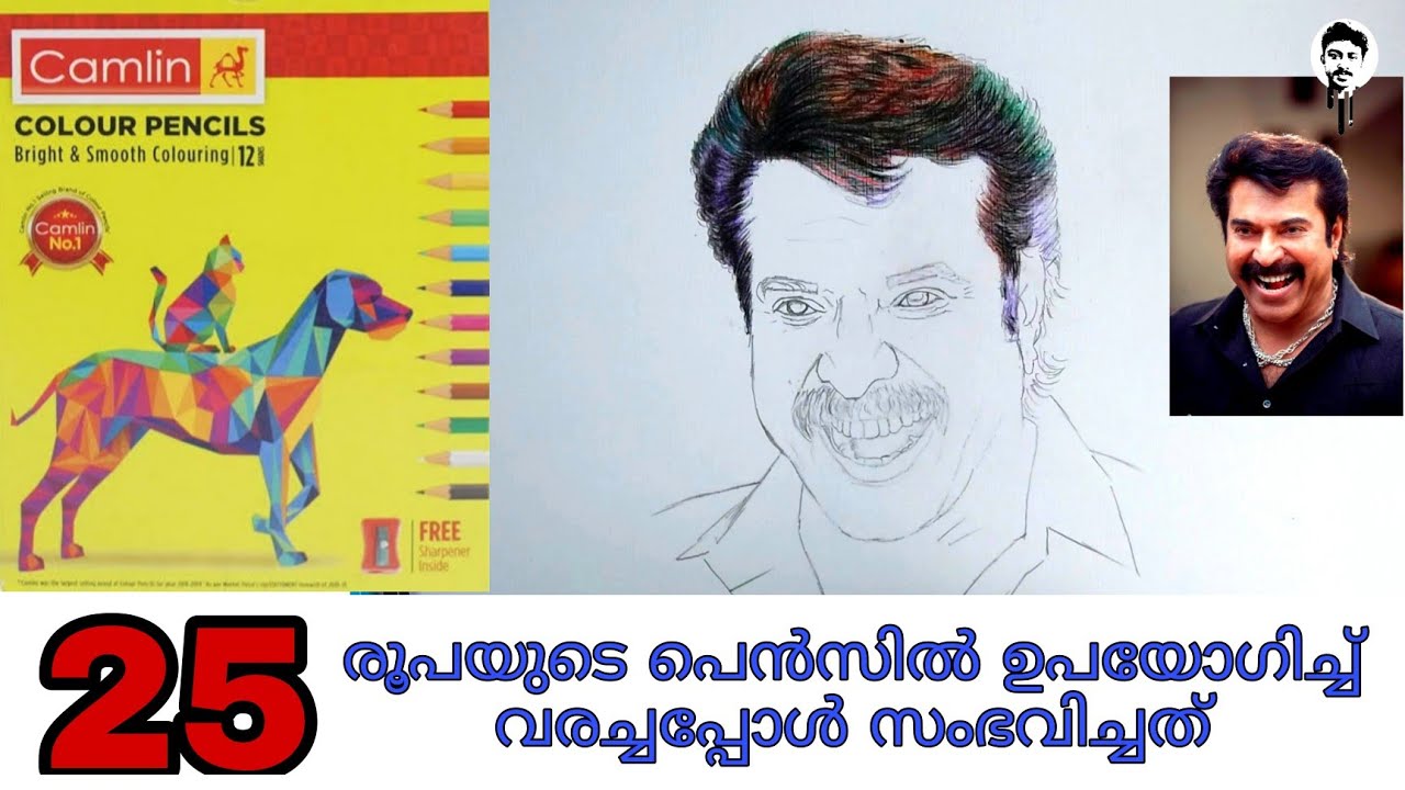 ഏറ്റവും വിലകുറഞ്ഞ പെൻസിൽ ഉപയോഗിച്ച് വരച്ചപ്പോൾ സംഭവിച്ചത്./colour