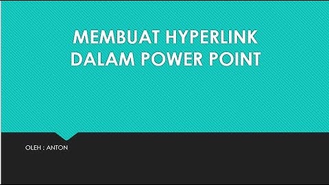 TIK SD 6 [ HYPERLINK DALAM POWER POINT]