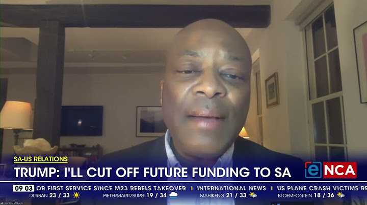 Trump: I'll cut off future funding to SA