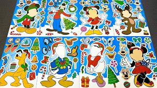 [🍒Paper DIY🍒] Mickey Mouse & Friends Sticker Book 🐭 Minnie, Donald, Goofy | Satisfying ASMR screenshot 2