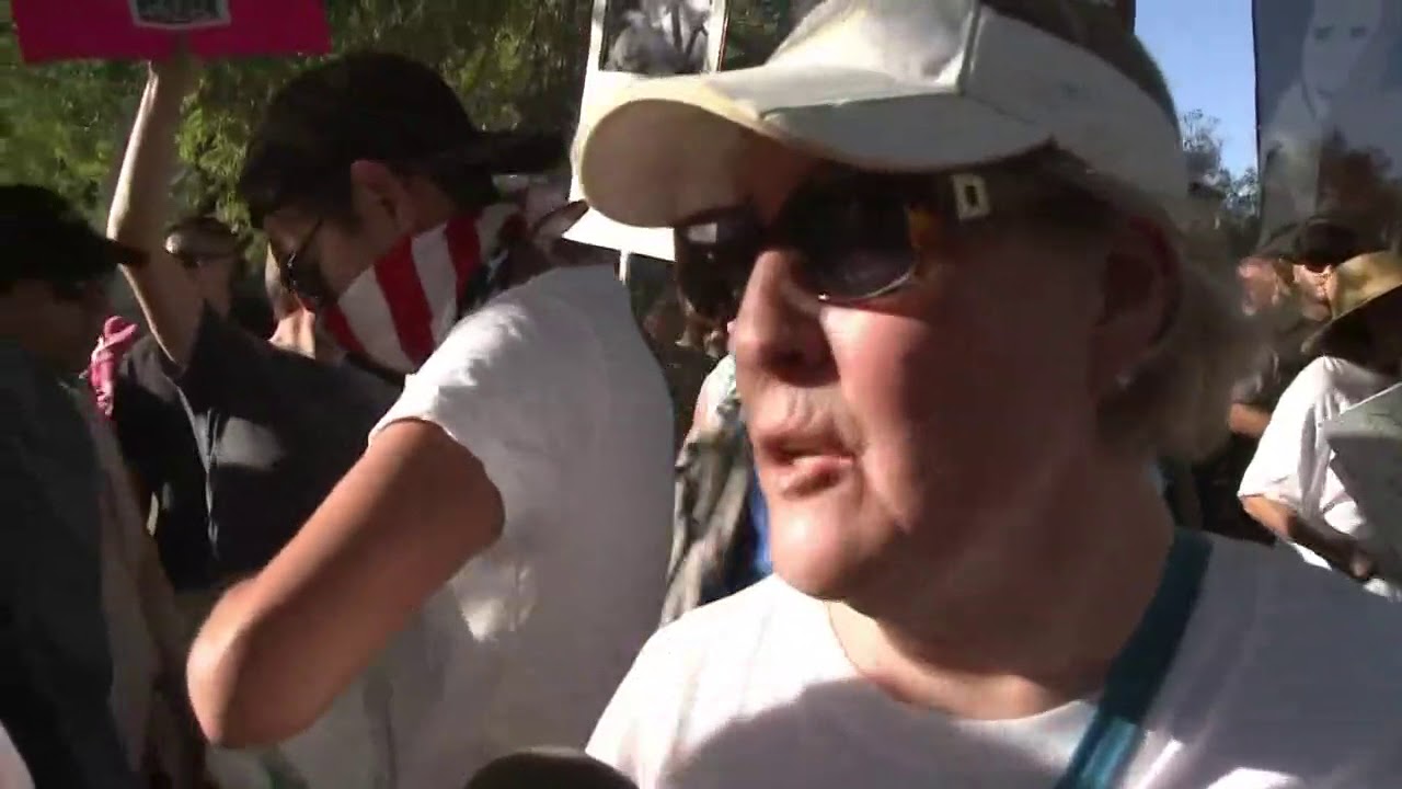 President Trump protestors and supporters in downtown Phoenix
