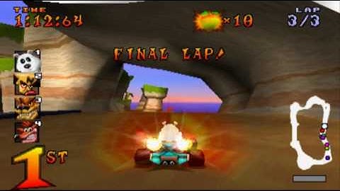 Crash Team Racing PS1 CRASH COVE CTR Gameplay