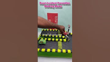 road accident prevention working model science project - howtofunda - #shorts  | howtofunda