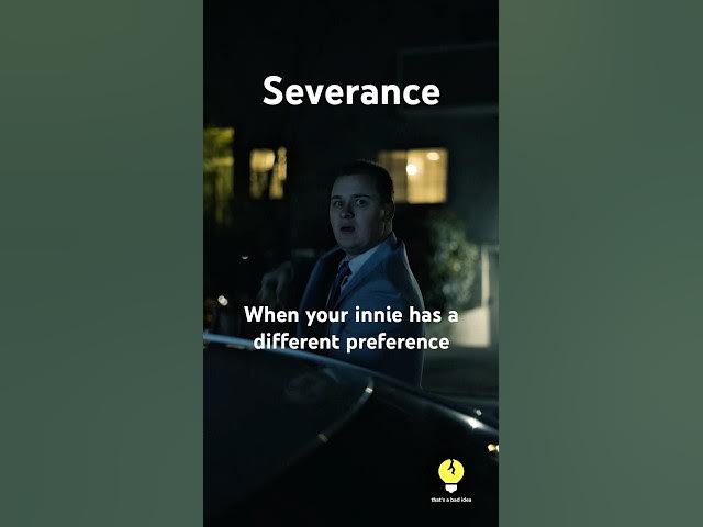 This innie is having a GOOD time down there #comedy #relatable #shorts #severance