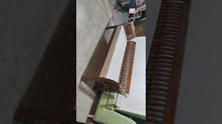 three seater teak wood sofa