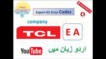 TCL AC EA error Codes