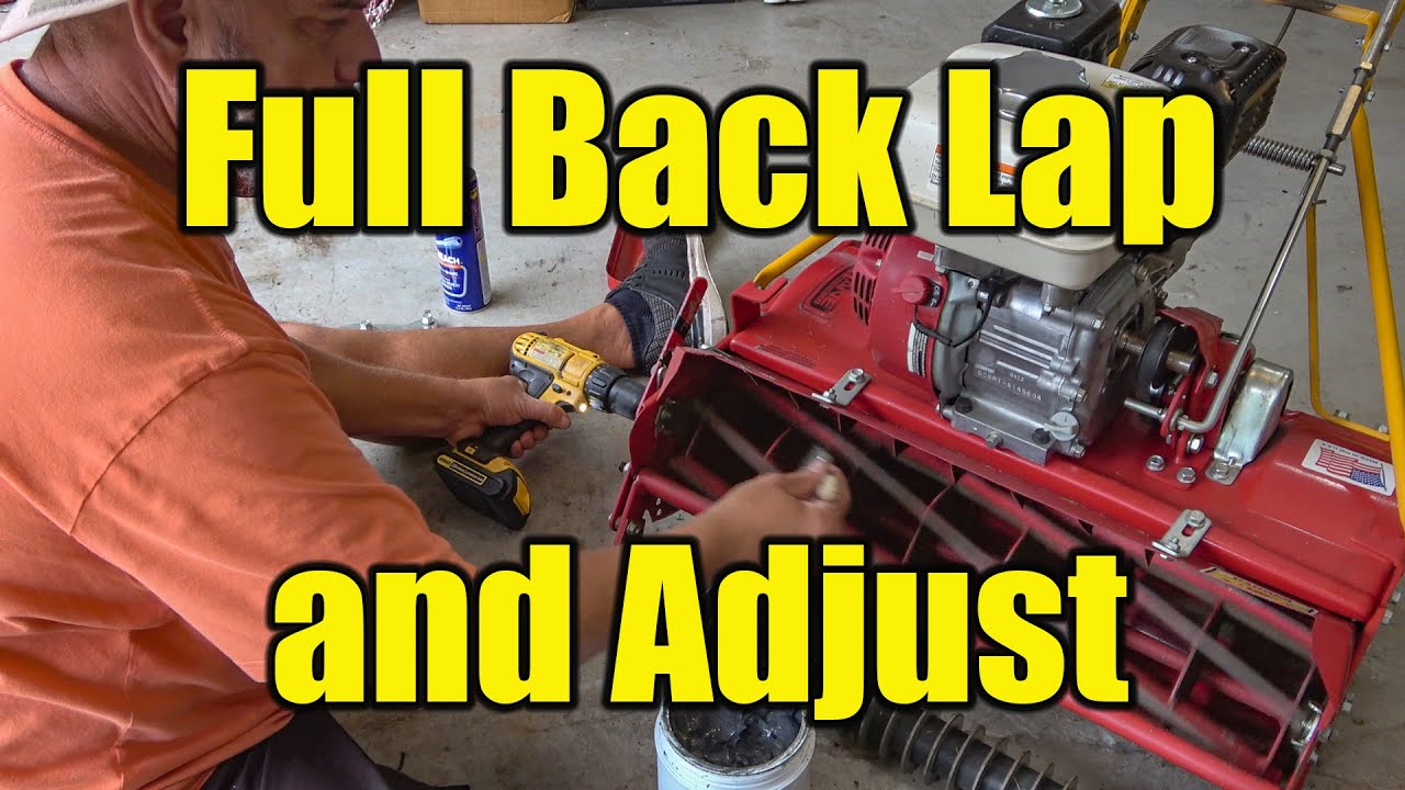 How To Backlap a McClane Reel Mower 