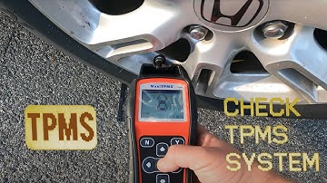 Programming TPMS sensor on a 2010 Honda Insight.
