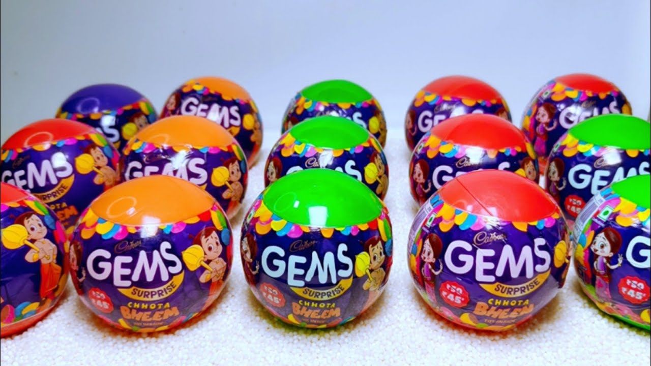 Satisfying video ASMR Lollipop opening & choco gems surprise opening,gummy candy cutting video 