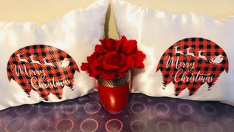 Sublimation on dollar tree pillow cases. DIY Decorative pillows