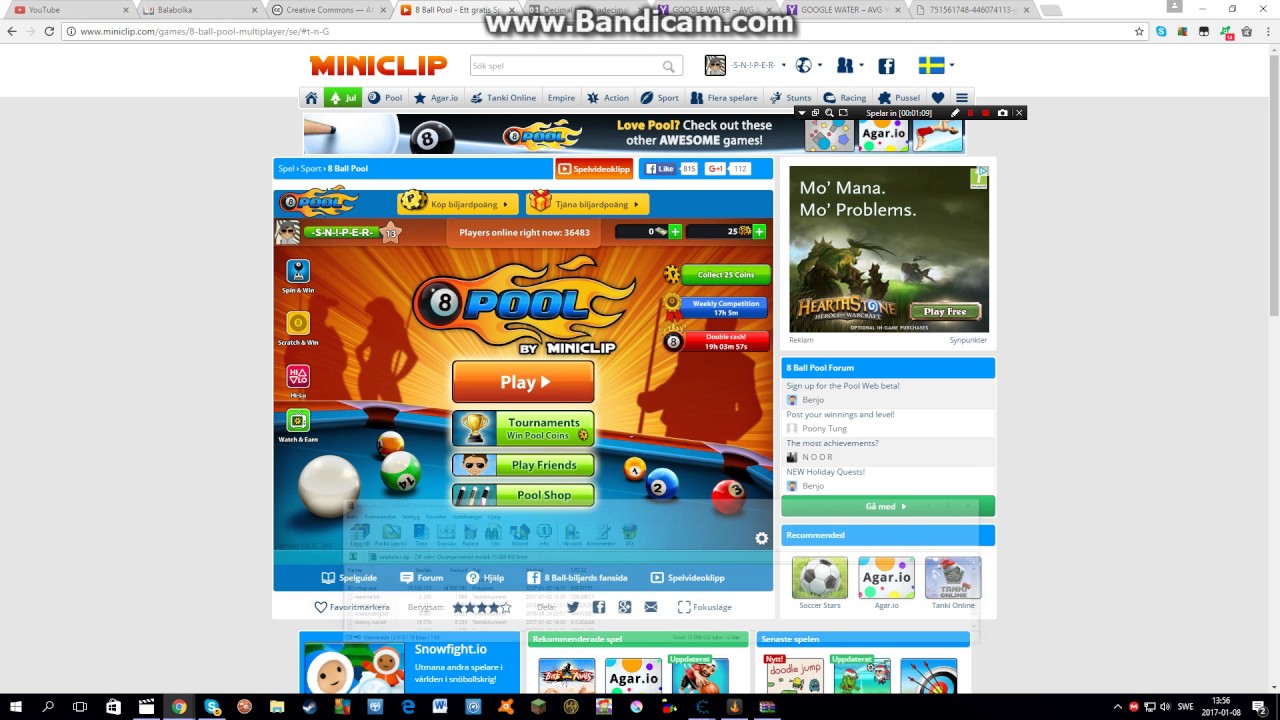 Free unlimited coins on 8 ball pool!! Using Cheat engine 6 ...