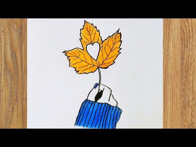 How to Draw a Simple Maple Leaf * Moms and Crafters