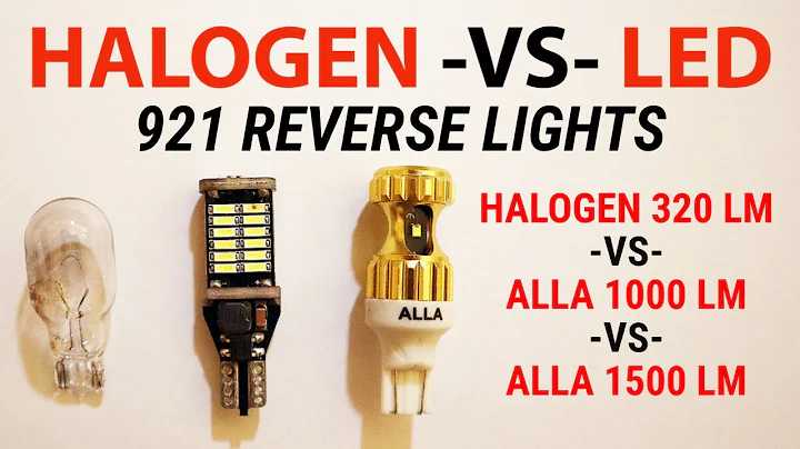 Halogen VS ALLA LED 921 Reverse Lights Side By Side Comparison Tests!