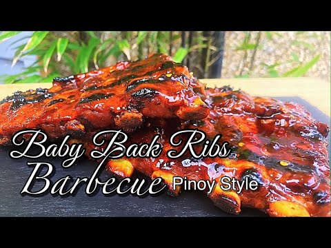 Baby Back Ribs Barbecue Pinoy Style || Tamis Anghang