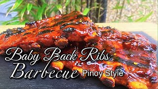 Baby Back Ribs Barbecue Pinoy Style || Tamis Anghang