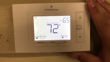 How To Reprogram My Thermostat Emerson Series 80