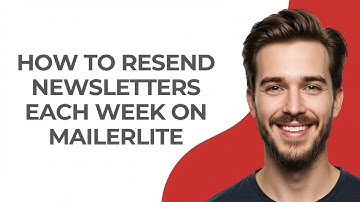 How to Resend Newsletters Each Week on Mailerlite - GUIDE!