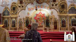 stjohnuoc - October 26, 2025 - Divine Liturgy