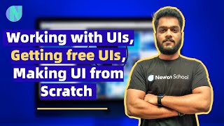 Day-10 | Working with UIs, Getting free UIs, Making UI from Scratch | Free Flutter Course | NS