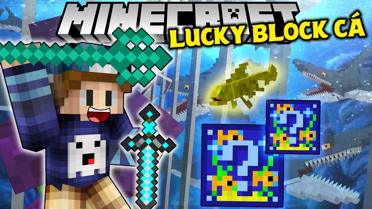 THỬ THÁCH 24H ĐẬP LUCKY BLOCK CÁ VÀ TÌM ĐỒ VIP !! *MÓN VŨ KHÍ VIP CÂN 10 KHÔ KHÉO CÙNG LÚC* - YouTube