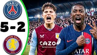 PSG vs Aston Villa 5-2 - All Goals & Highlights - 2026