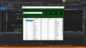 اختيار قيمة من Combobox  وعرضها في DataGridView  | سي شارب | C# |[Source Code]