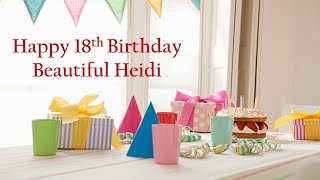 Happy 18th Birthday Heidi by JanMerTay 92 views 1 year ago 6 minutes, 16 seconds